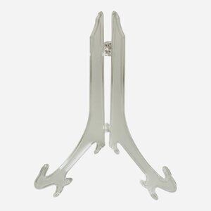 11" Clear Plastic Plate Display Stand Easel Holder Set of 5 Excellent